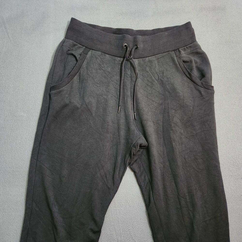 Athleta Sweatpants Women M Black High Rise Luxe Coaster Jogger Lounge - Picture 3 of 11